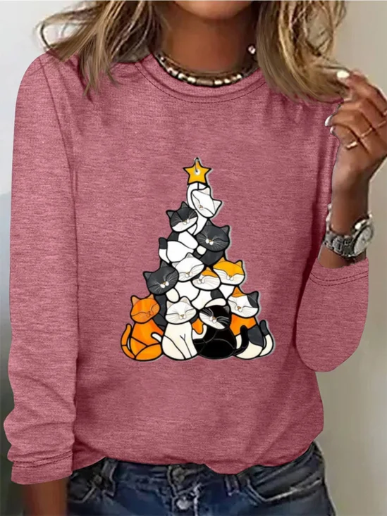 Dog Print Casual T-Shirt