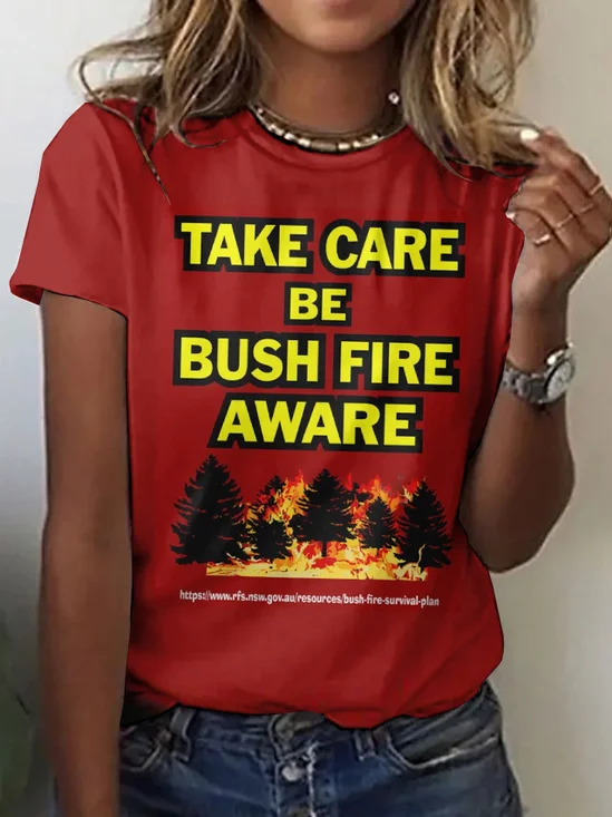 Forest Fire Awareness Short Sleeve T-shirt