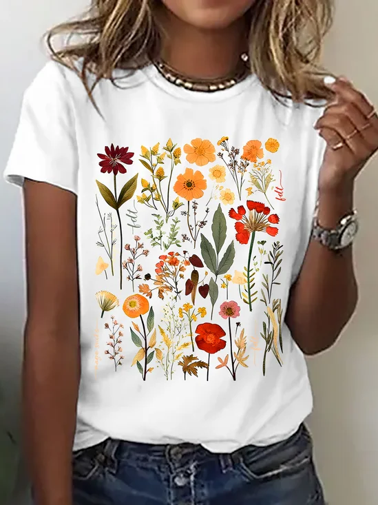 Subtle Anti-Trump Flowers Shirt (T-Shirt Or Long Sleeves), Anti-Maga Floral Tee, Fdt Merch, Feminist Gift Cotton T-Shirt