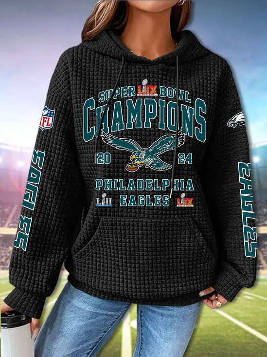Philadelphia Eagles Super Bowl LIXE Commemorative Hoodie