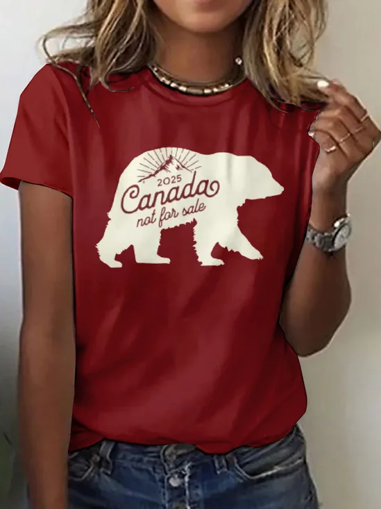 Crew Neck Regular Fit Animal Casual T-Shirt