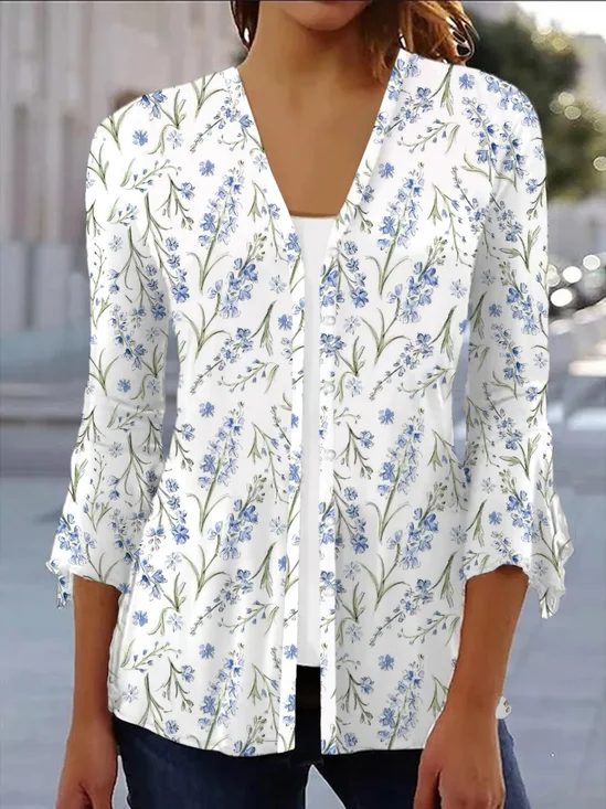 Women's Floral Spring Print Cardigan