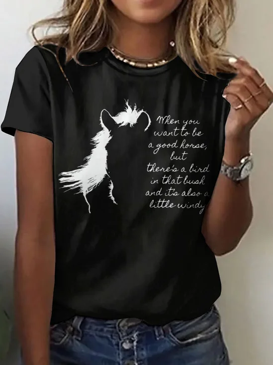 Animal Cotton Regular Fit Casual T-Shirt
