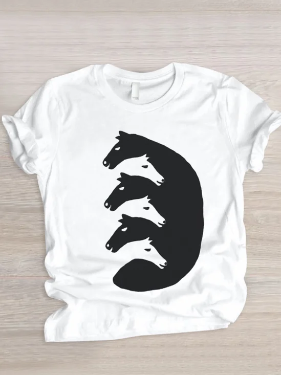 Regular Fit Animal Casual T-Shirt