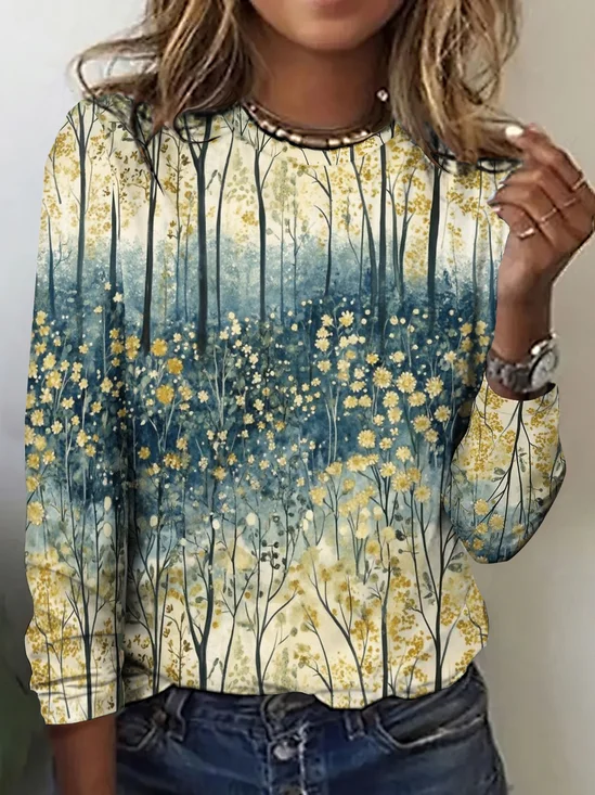 Crew Neck Casual T-Shirt