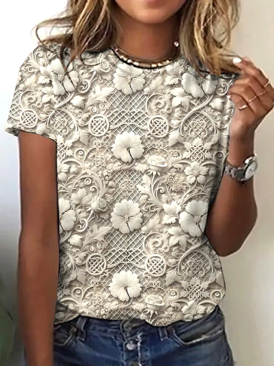 Casual Floral T-Shirt
