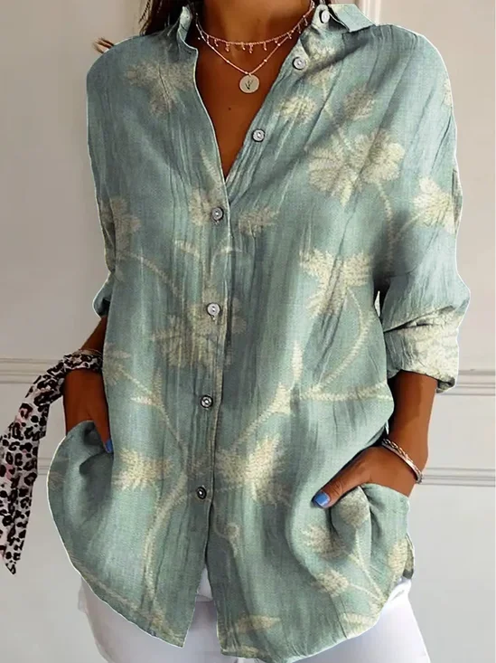 Flowers Vintage Print Blouse