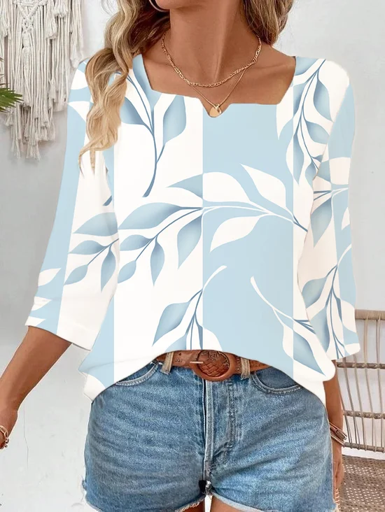 Women's Floral Print Casual Fashion Blouse