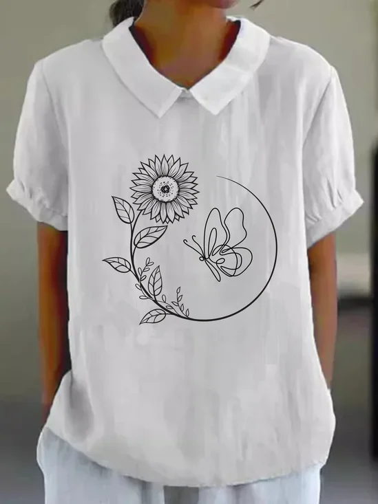 Sunflower Simple Cotton Blouse