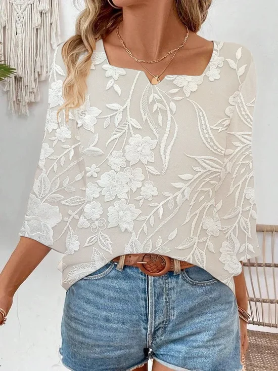 Women's Floral Print Casual Fashion Blouse