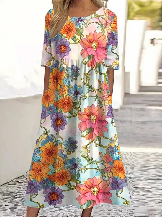 Regular Fit Casual Dress With No