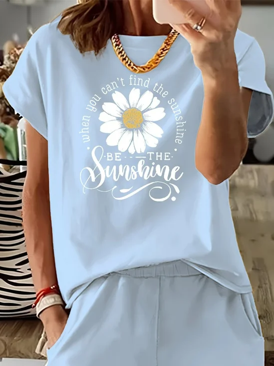 Daisy Regular Fit Cotton Vintage T-Shirt