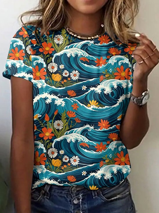 Casual Painting T-Shirt