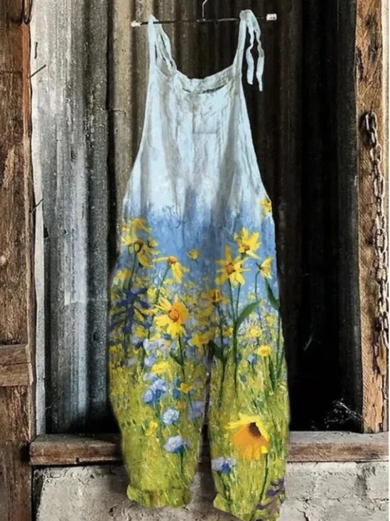 Casual Linen Jumpsuit