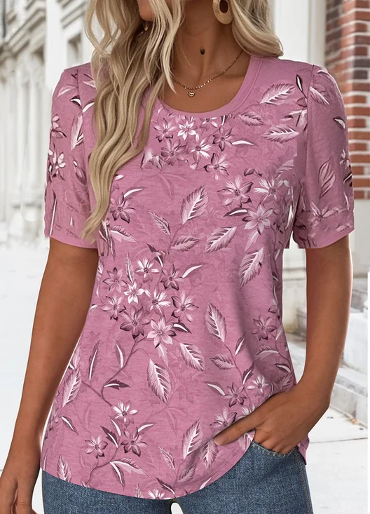 Floral Casual Loose T-Shirt