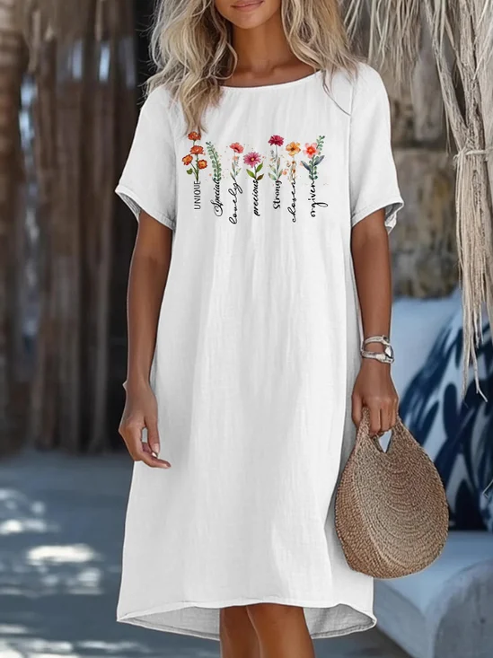 Regular Fit Casual Dress With No