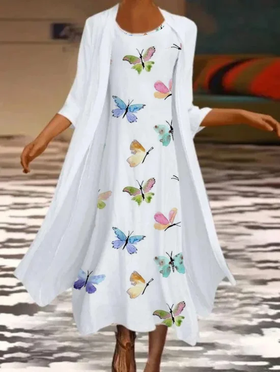 Butterfly Casual Two-Piece Set