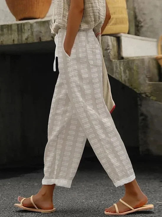 Women's Geometric Print Casual Pants