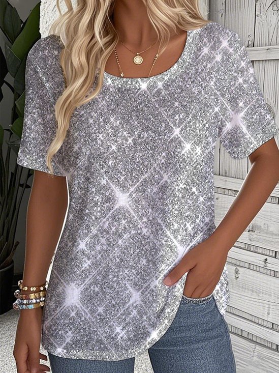 Crew Neck Loose Casual T-Shirt