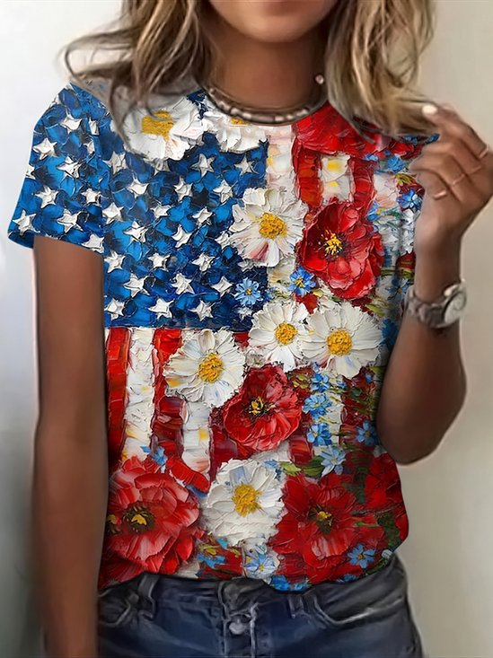 Painting Regular Fit Vintage T-Shirt