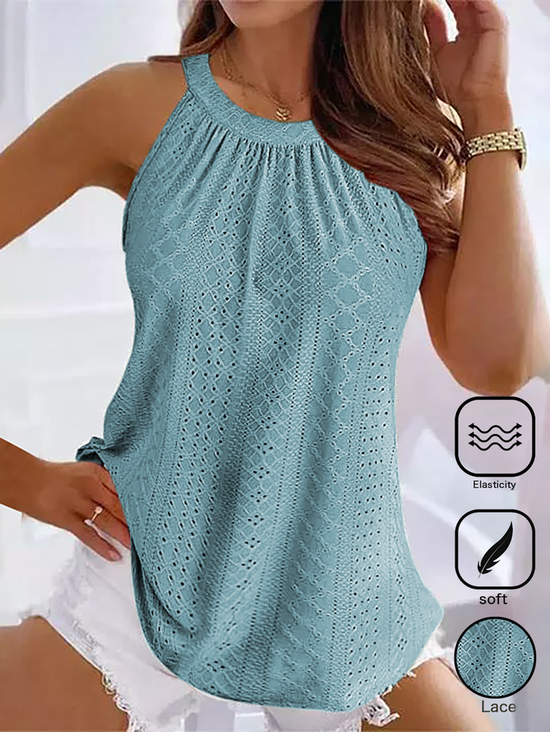 Casual Cotton-Blend Tank Top