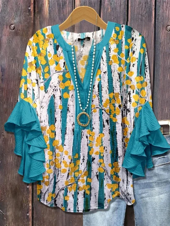 Party V Neck Blouse
