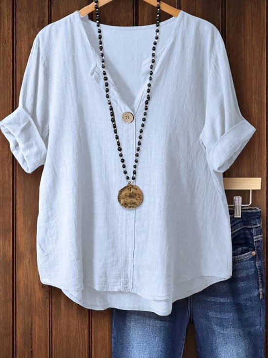 Women's Vintage Casual Button Down Shirt