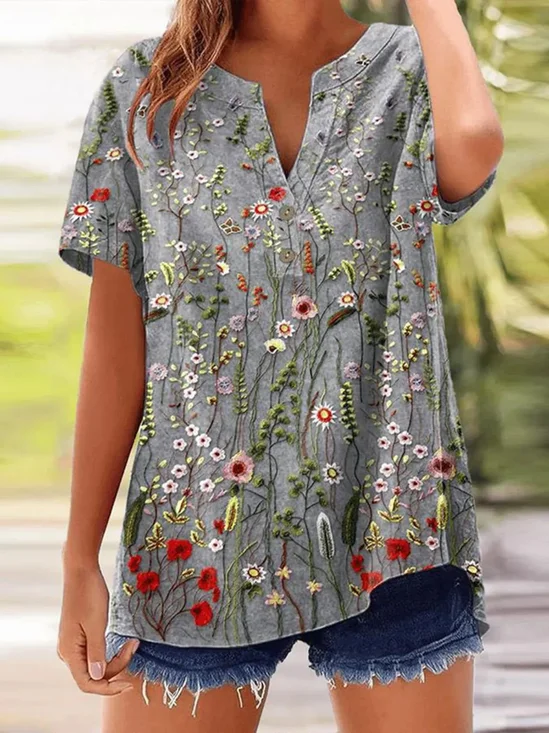 Simple Floral Shirt