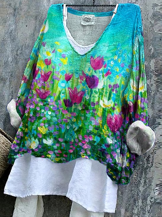 Regular Fit Casual Floral Shirt
