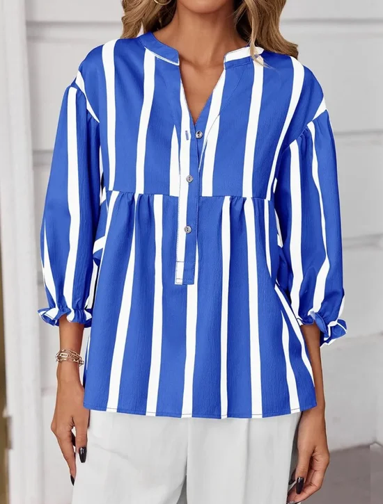 Cotton Casual Striped Regular Fit Shirt