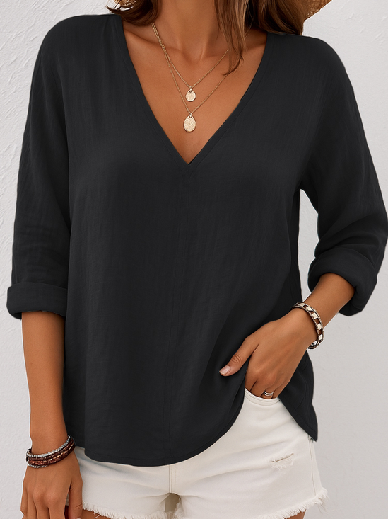 Casual Regular Fit Cotton T-Shirt