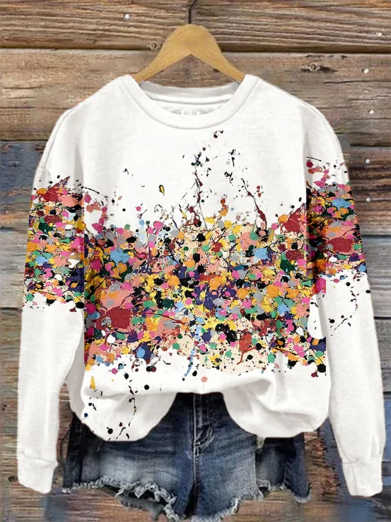 Gradient Pattern Vintage Sweatshirt