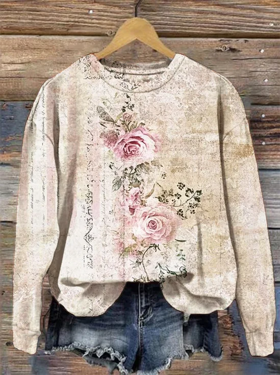 Gradient Pattern Vintage Sweatshirt