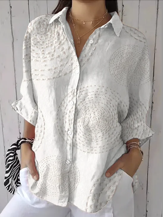 Shirt Collar Cotton Sexy Shirt