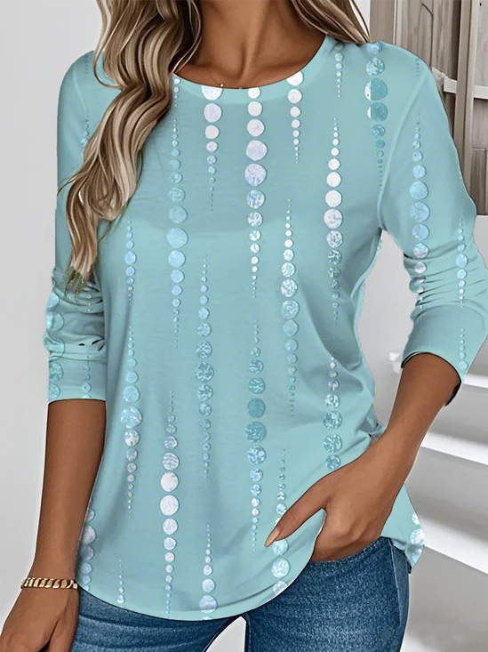 Print Casual Long Sleeve T-Shirt