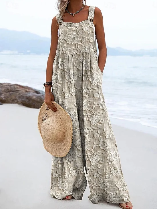 Casual Cotton Jumpsuit
