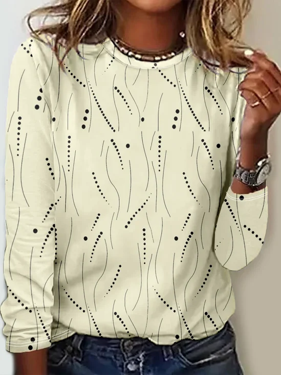 Long Sleeve Round Neck T-Shirt