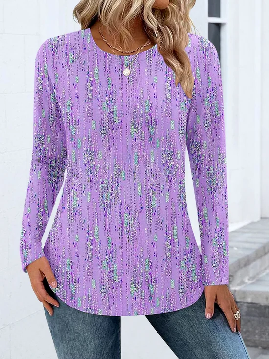 Casual Cotton Regular Fit Crew Neck T-Shirt