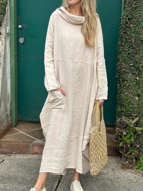 Loose Casual Plain Maxi Dress