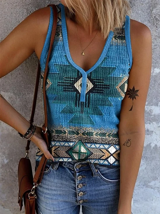 Regular Fit Casual Tank Top