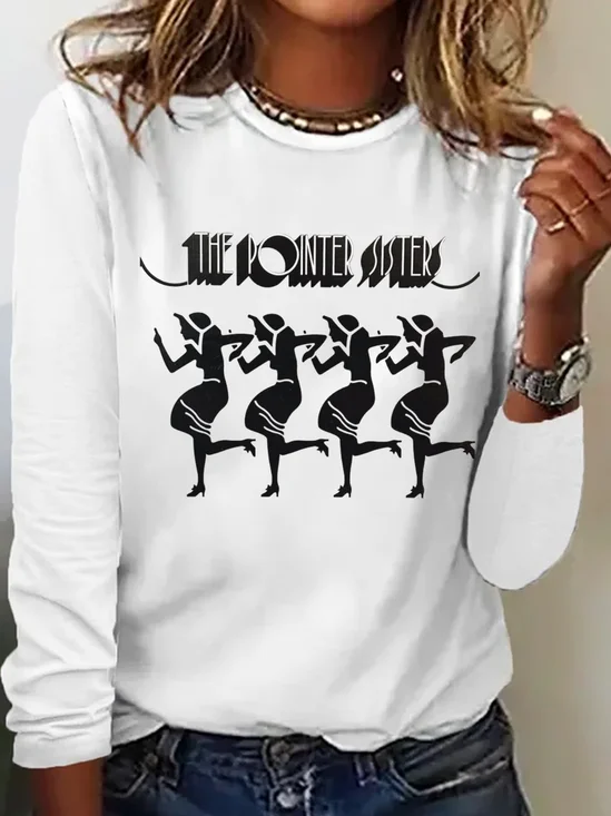 Music Festival ThePointer SistersLyrics Born Round Neck Short Sleeve T-shirt