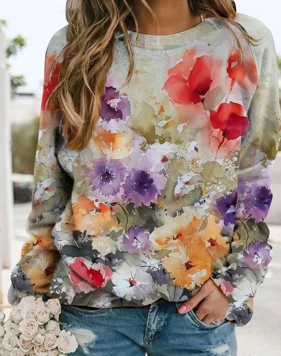 Printing Casual Sweatshirt