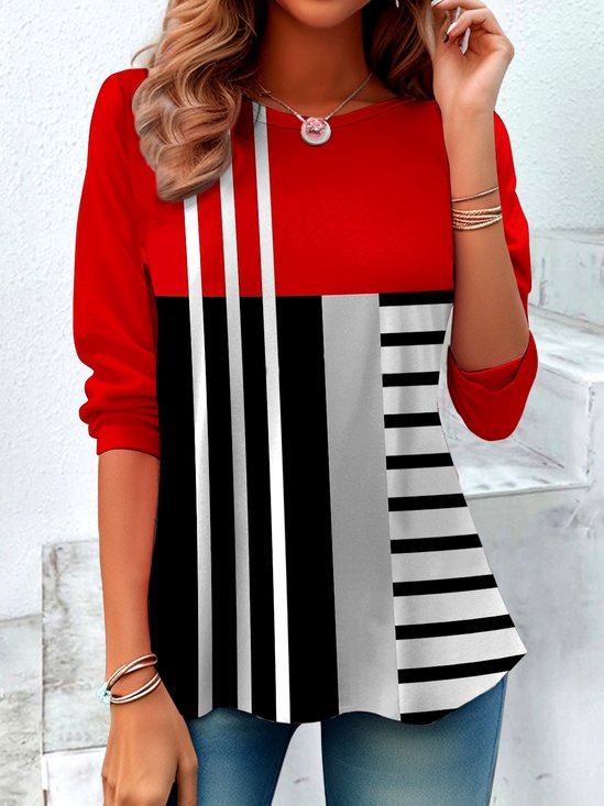 Casual Plaid T-Shirt