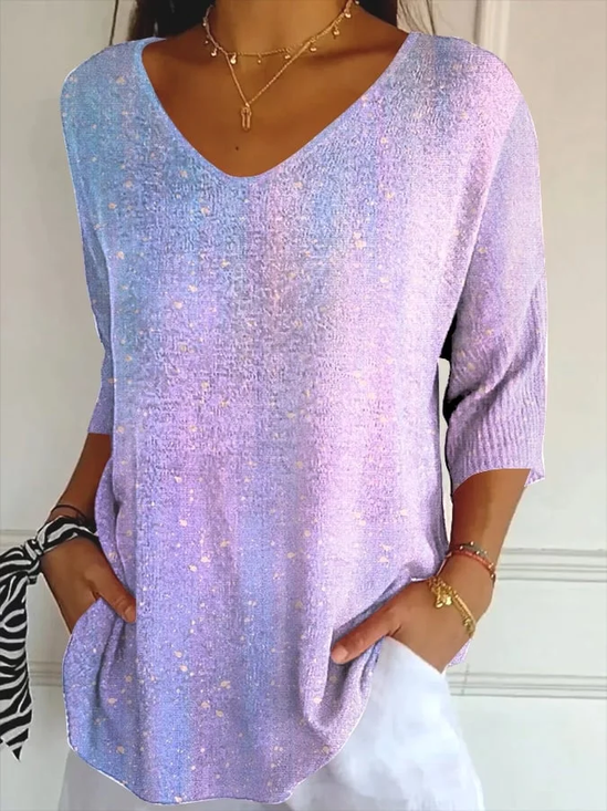 Women's Alzheimer's Abstract Print Casual T-shirt
