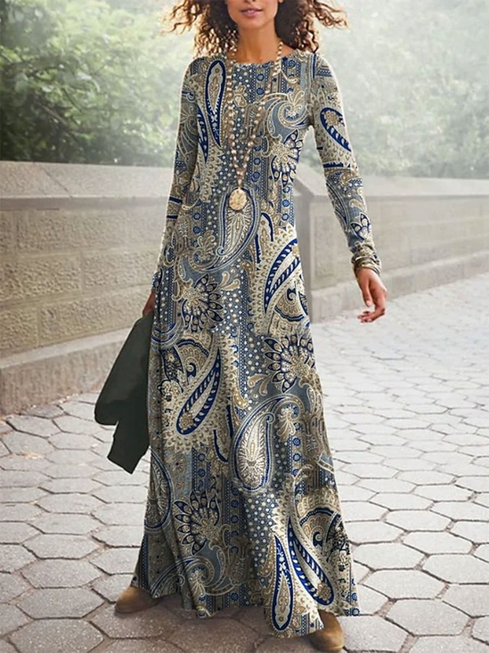 Ethnic Casual Dress With No