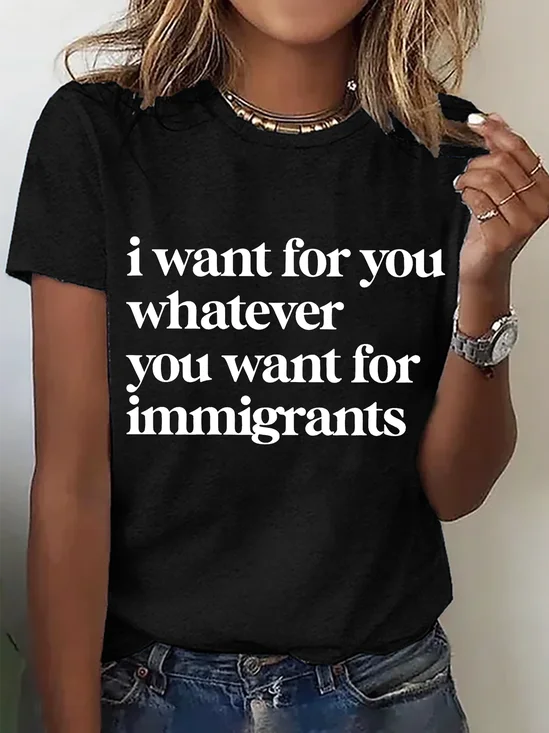 Defend Immigrants Print T-Shirt