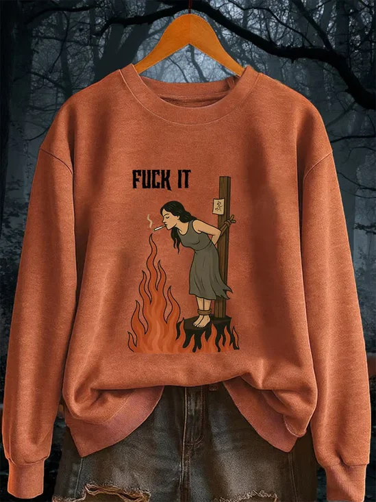 Women's Halloween Printed Casual Sweatshirts