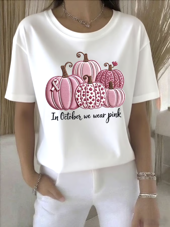 Vintage Crew Neck Cotton Regular Fit T-Shirt