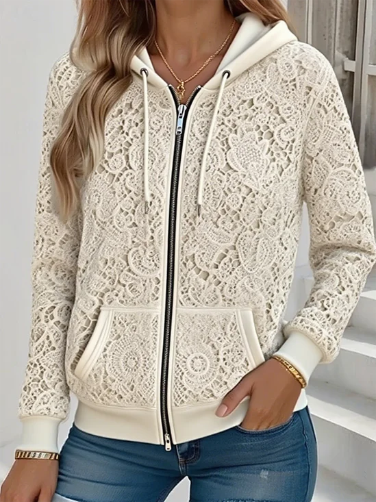 Women's Art Pattern Hooded Jacket Casual Comfort Regular Sweatshirt