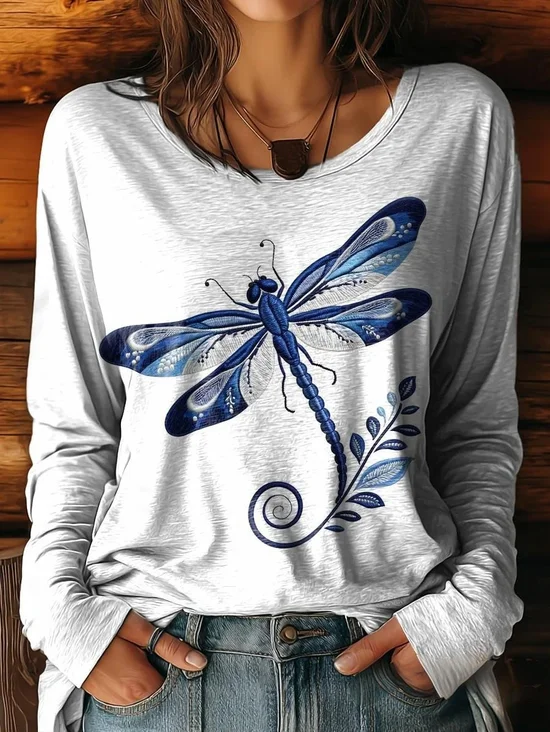 Women's Retro Graphic T-shirt Casual Comfort Regular Loose Top